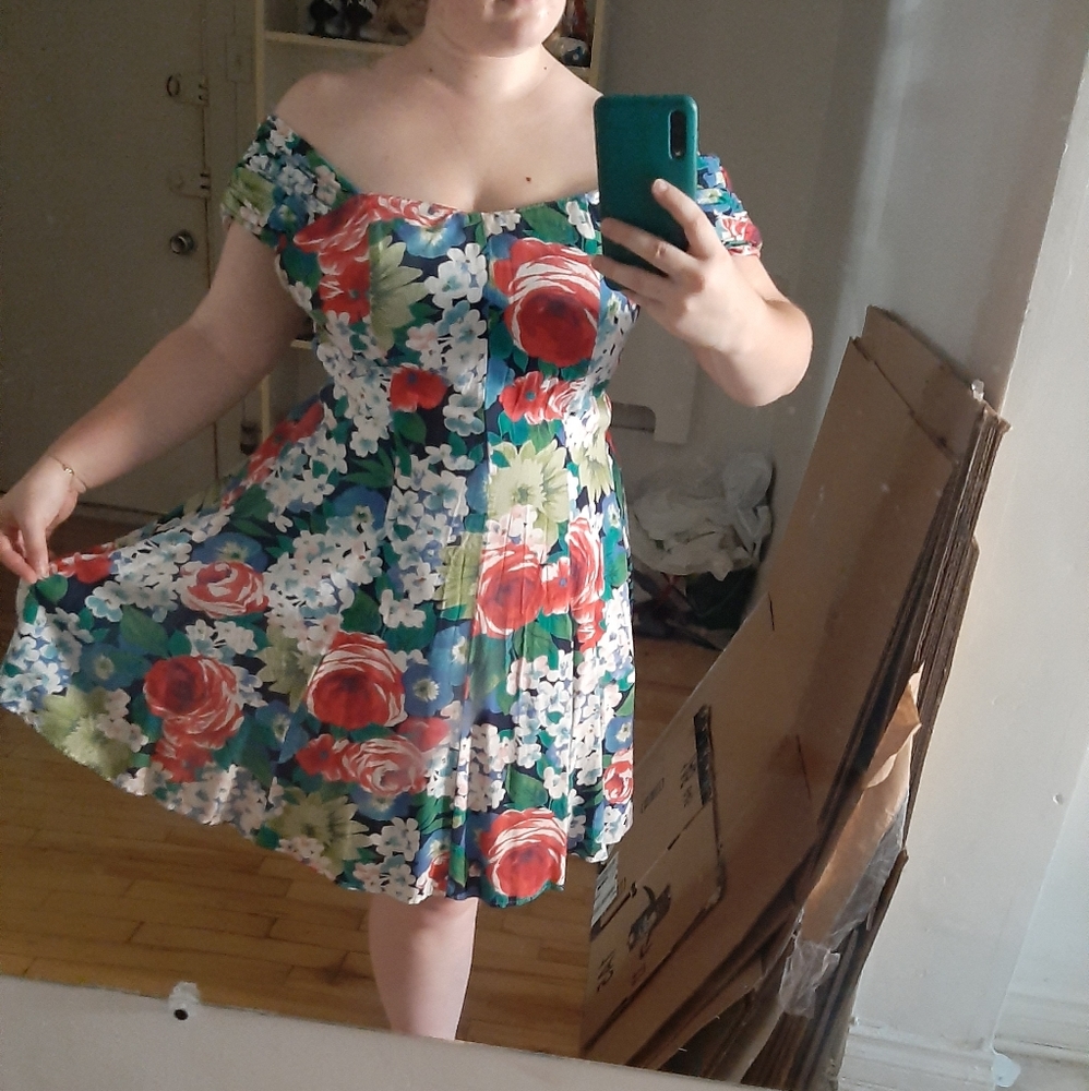 Vintage floral dress
